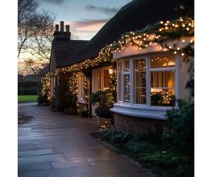 SolarCentre® Camden Outdoor USB Solar Cluster Fairy Lights - 640 LEDs