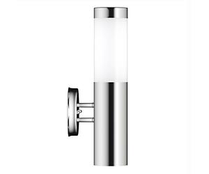 SolarCentre® Canterbury DualWhite USB Solar Powered Outdoor Wall Light Silver