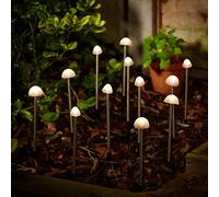 SolarCentre® Elan Outdoor Solar Powered Mushroom Lights - Set of 12