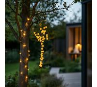 SolarCentre® Elan Outdoor USB Solar Fairy Lights - White and Warm White - 200 LEDs 20m with Remote Control