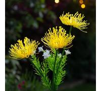 SolarCentre® Florin Outdoor Solar Flower Lights - Yellow