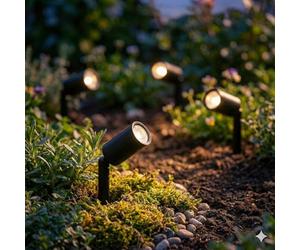 SolarCentre® Juno Outdoor Solar USB Micro Spotlights - Set of 4