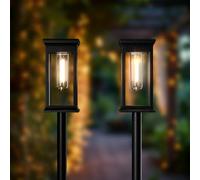 SolarCentre® Lakeside Outdoor Solar Powered Mini Post Lights (Set of 2)