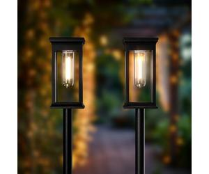 SolarCentre® Lakeside Outdoor Solar Powered Mini Post Lights (Set of 2)