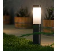 SolarCentre® London DualWhite USB Solar Powered Outdoor Garden Post Light - Anthracite Edition