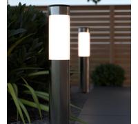 SolarCentre® London DualWhite USB Solar Powered Outdoor Garden Post Lights (Set of 2)