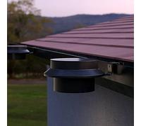 SolarCentre® LuxShine Outdoor Solar Powered Gutter Lights (Set of 2)