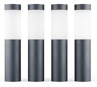 SolarCentre® Mini London DualWhite USB Solar Powered Outdoor Garden Post Lights (Set of 4) - Anthracite