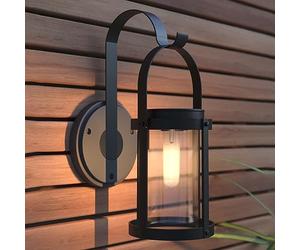 SolarCentre® Sandringham Outdoor Solar Powered Crook & Wall Lantern