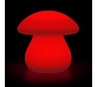 SolarCentre® Shimmer Solar Powered Outdoor Colour Changing Remote Controlled Mood Lights - Mushroom 23cm