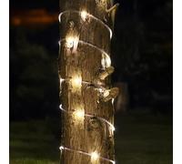 SolarCentre® Shoreham USB Outdoor Solar Rope Lights 100 LEDs - Powered by Mini Leaf