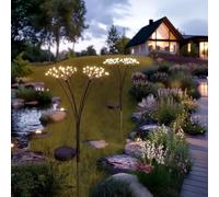 SolarCentre® Starburst Swaying Outdoor Solar Stake Lights (Set of 2)