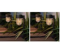 SolarCentre® The Hamptons Outdoor Solar Powered Garden Lights (Set of 2) (Pack of 2)