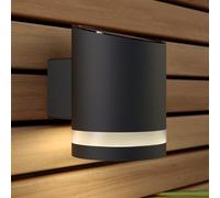 SolarCentre® Truro Anthracite Grey Solar Powered Downlight Dusk Till Dawn Wireless LED Outdoor Wall Light