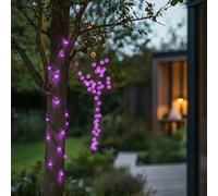 SolarCentre® Zesty Outdoor Solar Fairy Lights - Purple | 100 LEDs 10m