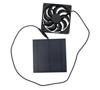 solarExhaust Ventilation Fan Kit - Portable solarAir Circulation Cooler, Heavy Duty Outdoor Vent System, Chicken Coop Air Refresh Solution | Hiking Camping Survival Gear RV Off Grid Heat Reduction E