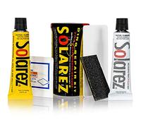 Solarez Polyester Mini Travel Kit ~ Surfboard Ding Repair - Paddle Board Wakeboard Repair ~ Kit Includes: Poly and Microlite Fast Cure Resins, Sanding Pad, Spreader, Alcohol Pad, in Watertight Capsule