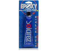 SOLAREZ UV Cure Epoxy Ding Repair Resin (1 onz) - SUP Paddle-Board & Surfboard Repair ~ Cures in 2-3 Mins! Non Yellowing, eco-Friendly - Zero Vapors, Comes with 60/240 Grit Sand Pad