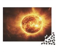 SolarFlareSpace 1000 Pieces Thick Cardboard Jigsaw Puzzle for Teens 12-18, Brain Training Puzzle, Holiday Activity, Thoughtful 38x26cm/1000pcs