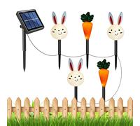 solargartenleuchten ostern - den Außenbereich,Wasserdichte Karotten Deko Osterdekoration Außen | Solar-Steckleuchte für Wege,für Garten Terrace Rasen Weg Hof Landschaftsbau