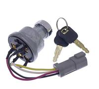 Solarhome 110-7887 467-8535 47031 Ignition Switch with 2 Keys for CAT Caterpillar 906H 906H2 906K 906M 415 415F2 IL 416 416F2 420 420XE D5R2 D6K D6K2 D6N 216B3 226B3 226D 226D3 232D 232D3 236B3