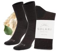 Solari Sock Co. The Wellness Socks - Merino Wool Womens Socks with Reinforced Toe - Ultra Soft Antimicrobial and Odour Resistance - Everyday Mens Work Socks with Gentle Compression (S/M)