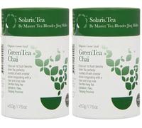 Solaris Tea Organic Loose Whole Leaf Green Tea Chai 50 g (Pack of 2)
