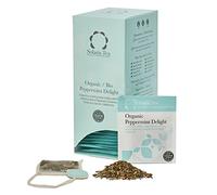 Solaris Tea - Organic Peppermint Delight Tea | 100% Organic Whole Leaf Tea | Certified Vegan | 40x Biodegradable Stitched Teabags, (1 x 80 g)