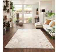 Solarius Modern Living Room Rug - Abstract Area Rugs Beige 160X230 Cm