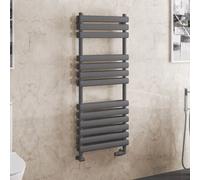 Solaro Tunstall 1200 x 500mm Double Panel Heated Towel Radiator - Matt Anthracite