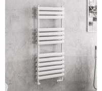 Solaro Tunstall 1200 x 500mm Double Panel Heated Towel Radiator - Matt White