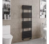 Solaro Tunstall 1600 x 500mm Double Panel Heated Towel Radiator - Matt Black