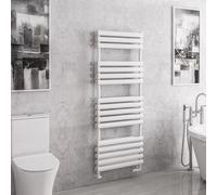 Solaro Tunstall 1600 x 600mm Double Panel Heated Towel Radiator - Matt White