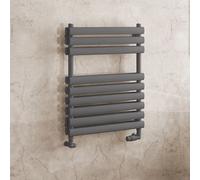 Solaro Tunstall 800 x 600mm Double Panel Heated Towel Radiator - Matt Anthracite