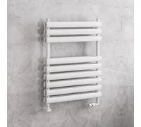 Solaro Tunstall 800 x 600mm Double Panel Heated Towel Radiator - Matt White