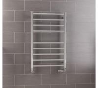 Solaro Violla 790 x 500mm Heated Towel Radiator - Polished Stainless Steel