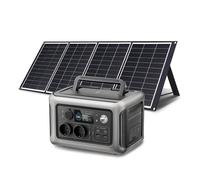 Solarpanel 100W 140W 200W Solar Energy Charger With LiFePo4 Battery 299Wh 600W Portable Power Station For Camping RV Ultra Fast Charging(R600 with 200W IBC)