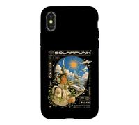 Solarpunk Astronaut Exploring Outer Space Sci-Fi Case for iPhone X/XS