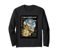 Solarpunk Astronaut Exploring Outer Space Sci-Fi Long Sleeve T-Shirt