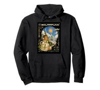 Solarpunk Astronaut Exploring Outer Space Sci-Fi Pullover Hoodie