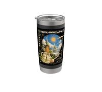Solarpunk Astronaut Exploring Outer Space Sci-Fi Stainless Steel Insulated Tumbler