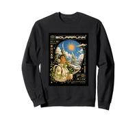 Solarpunk Astronaut Exploring Outer Space Sci-Fi Sweatshirt