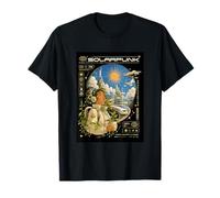 Solarpunk Astronaut Exploring Outer Space Sci-Fi T-Shirt