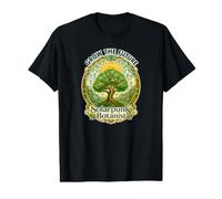 Solarpunk Botanist Ecological Art Renewable Energy Theme Value Graphic T-Shirt