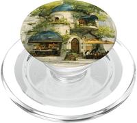 Solarpunk Cafe Exterior Dome Architecture Concept PopSockets PopGrip for MagSafe