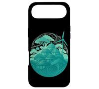 Solarpunk City Canopy Botanical Skyline with Dome & Turbine Case for iPhone Air