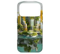 Solarpunk City Glass Bubble Futuristic Utopia Case for iPhone 17 Pro