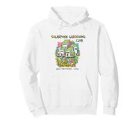 Solarpunk Gardening Club Grow The Retro Aesthetic Pullover Hoodie