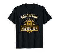 Solarpunk Revolution Eco Futurism Gear Sun T-Shirt