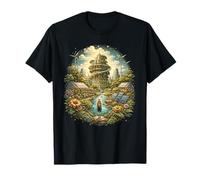 Solarpunk Wind Energy Eco Future Nature Tech Design T-Shirt